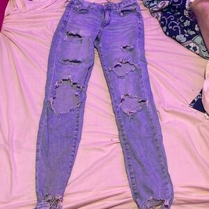 American Eagle ripped jeans.